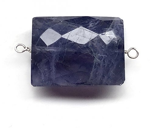 Nancy Chase's Floating Iolite Necklace - , Contemporary Wire Jewelry, Loops, Wire Loop, Wrapped Wire Loop, Thread the iolite bead onto the head pin and make a wire wrapped loop 